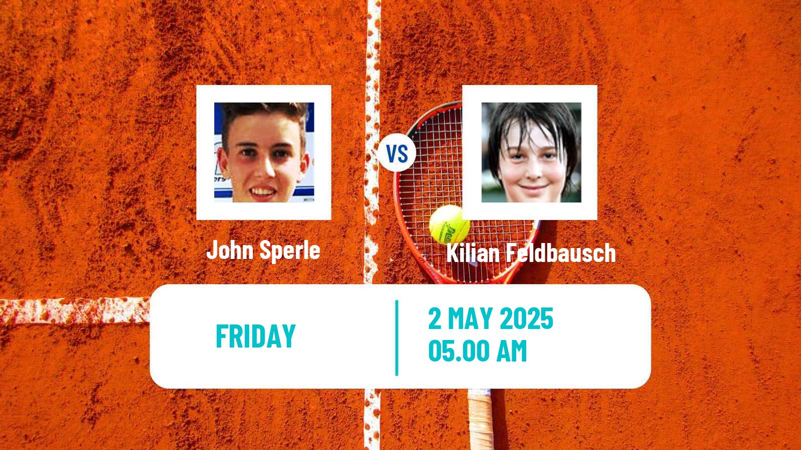 Tennis ITF M15 Oegstgeest Men John Sperle - Kilian Feldbausch