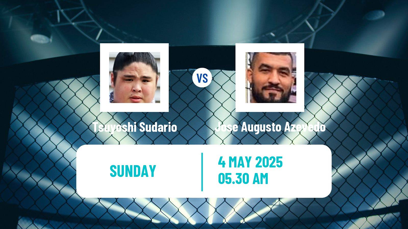 MMA Heavyweight Rizin Tournament Men Tsuyoshi Sudario - Jose Augusto Azevedo