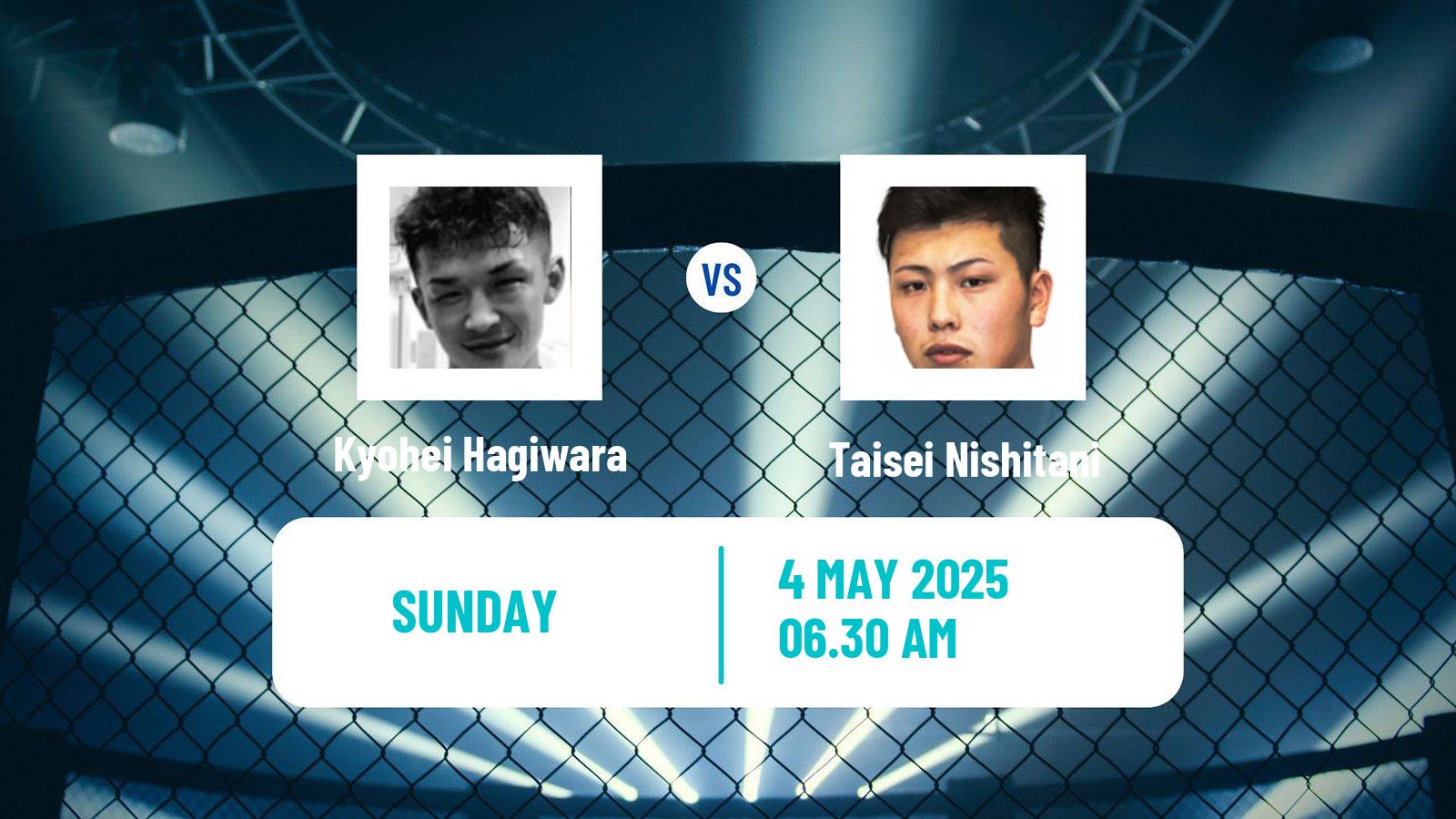 MMA Featherweight Rizin Men Kyohei Hagiwara - Taisei Nishitani