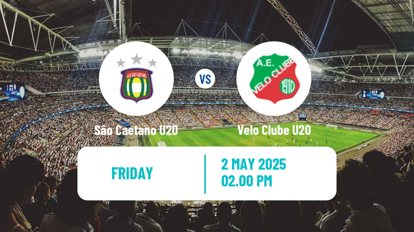 Soccer Brazilian Paulista U20 São Caetano U20 - Velo Clube U20
