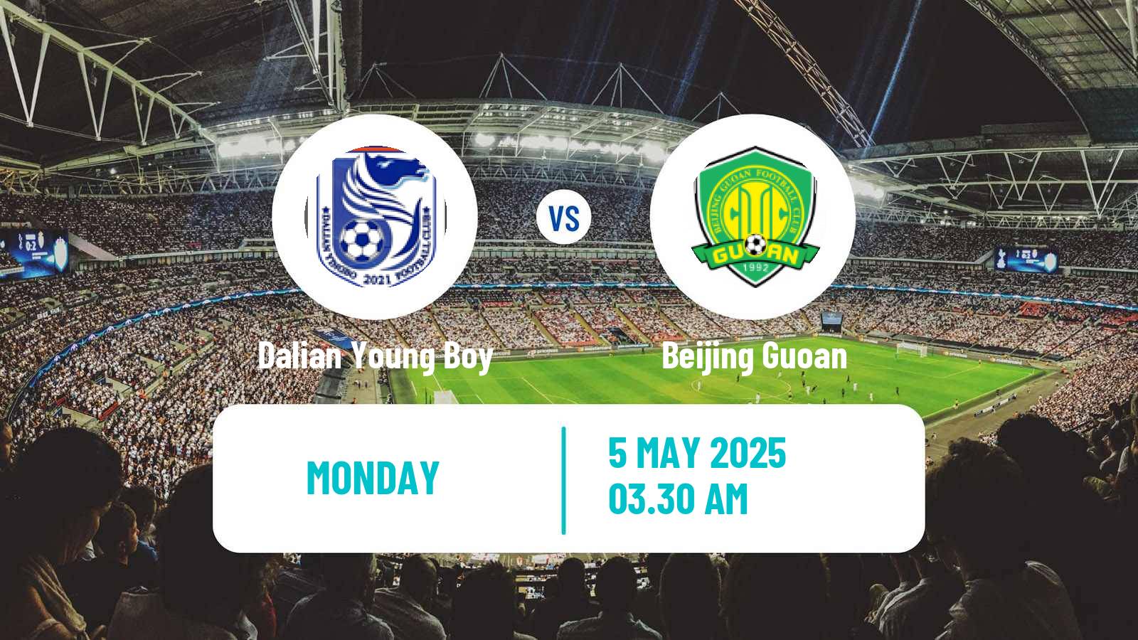 Soccer Chinese Super League Dalian Young Boy - Beijing Guoan