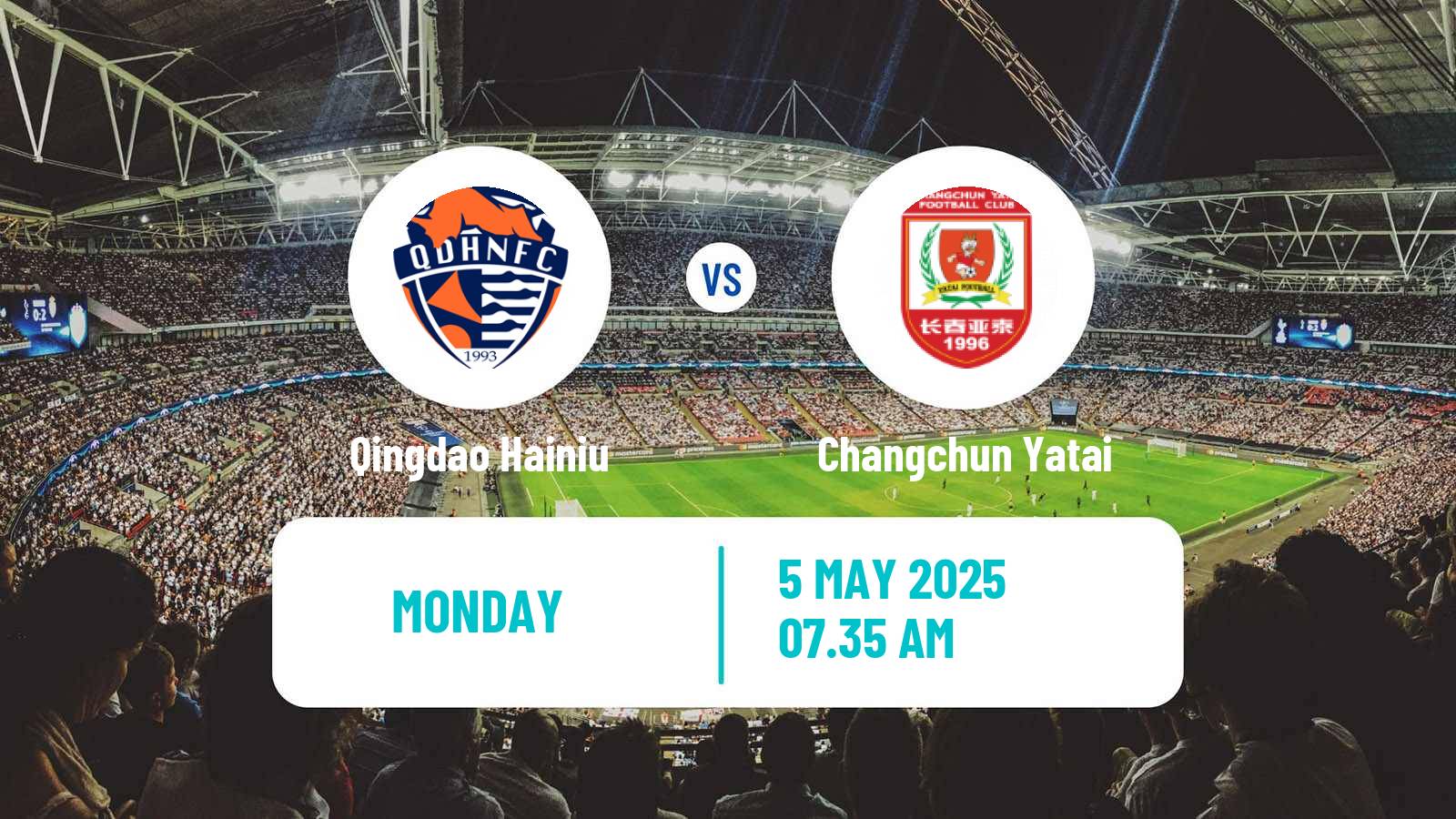 Soccer Chinese Super League Qingdao Hainiu - Changchun Yatai