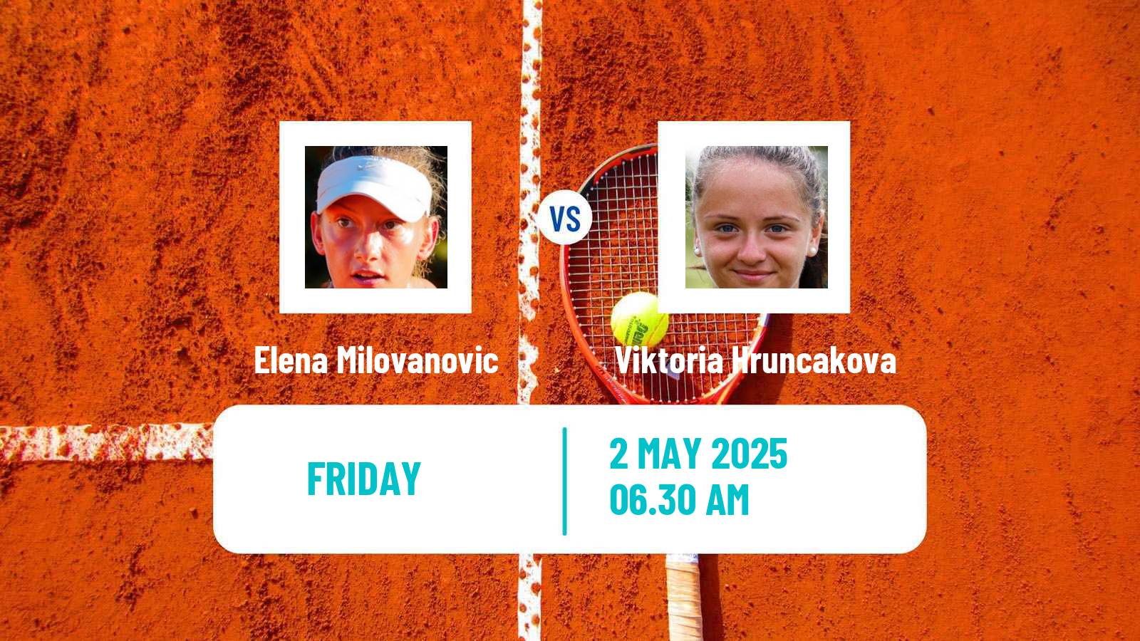Tennis ITF W50 Yecla Women Elena Milovanovic - Viktoria Hruncakova