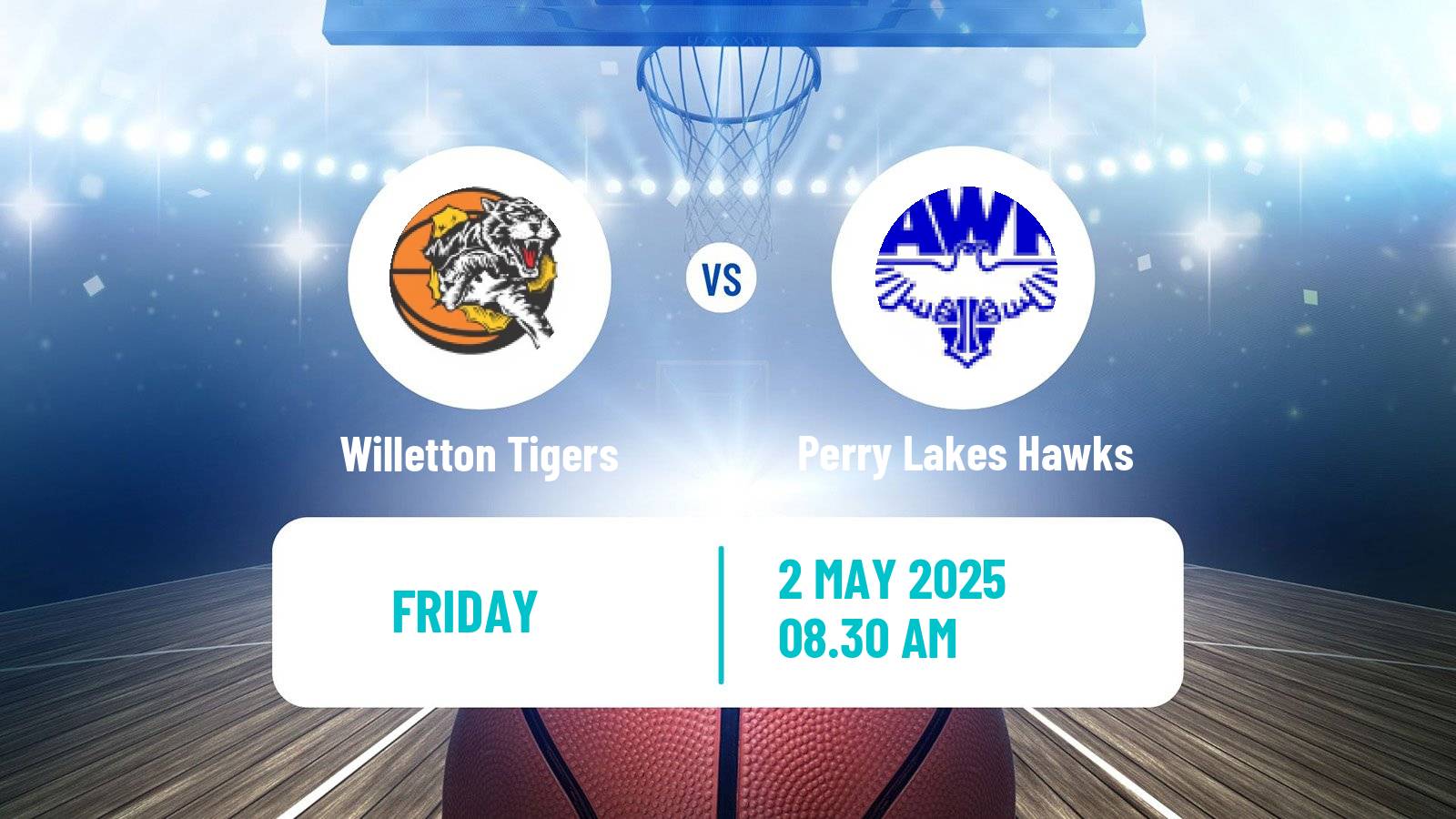 Basketball Australian NBL1 West Willetton Tigers - Perry Lakes Hawks