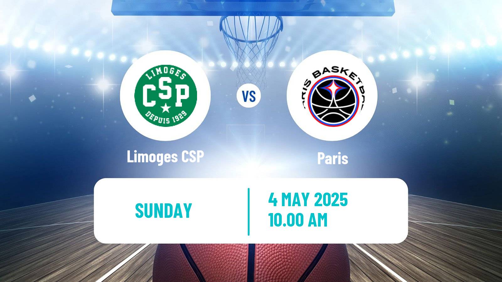 Basketball French LNB Limoges - Paris