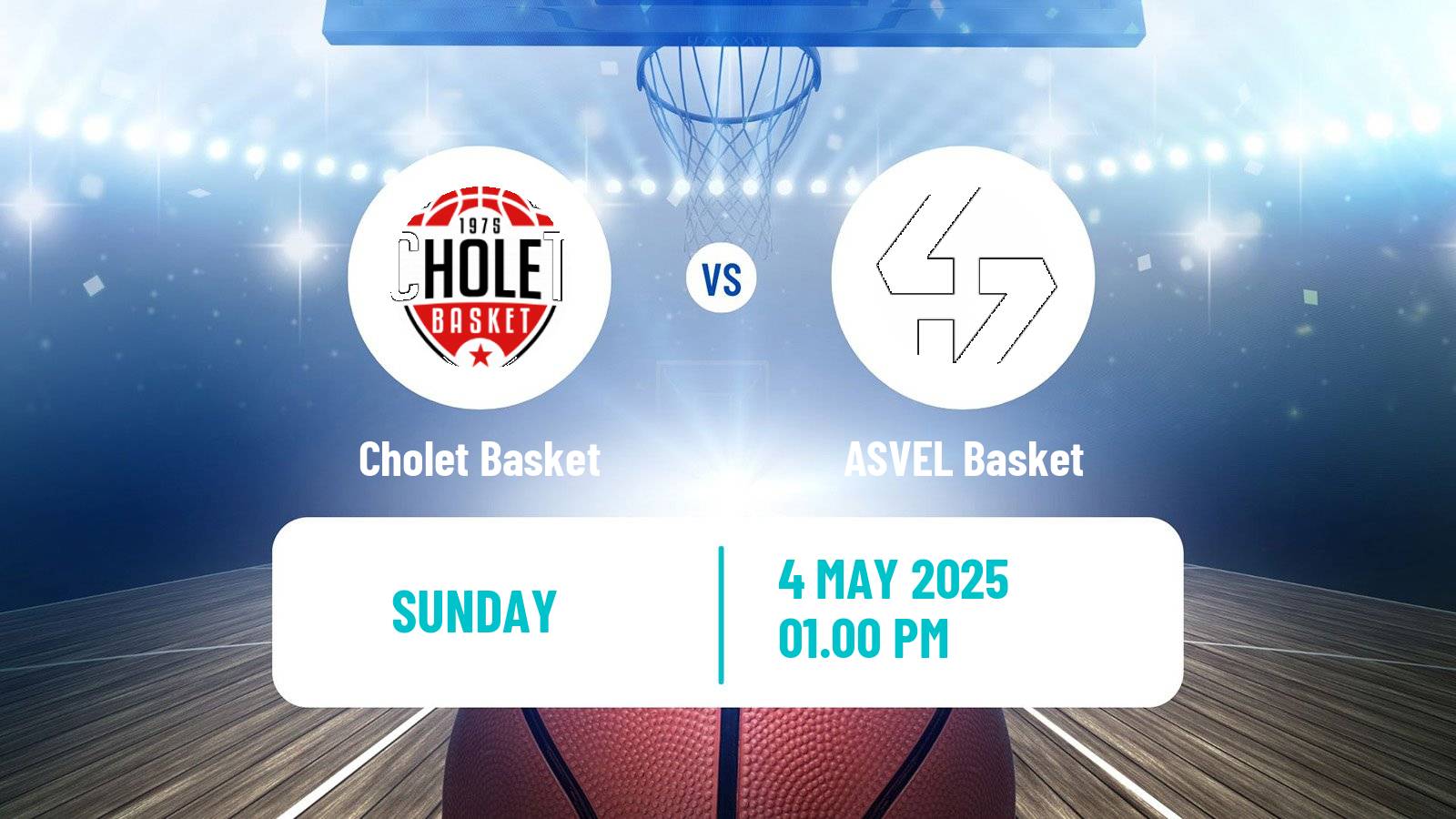 Basketball French LNB Cholet Basket - ASVEL Basket
