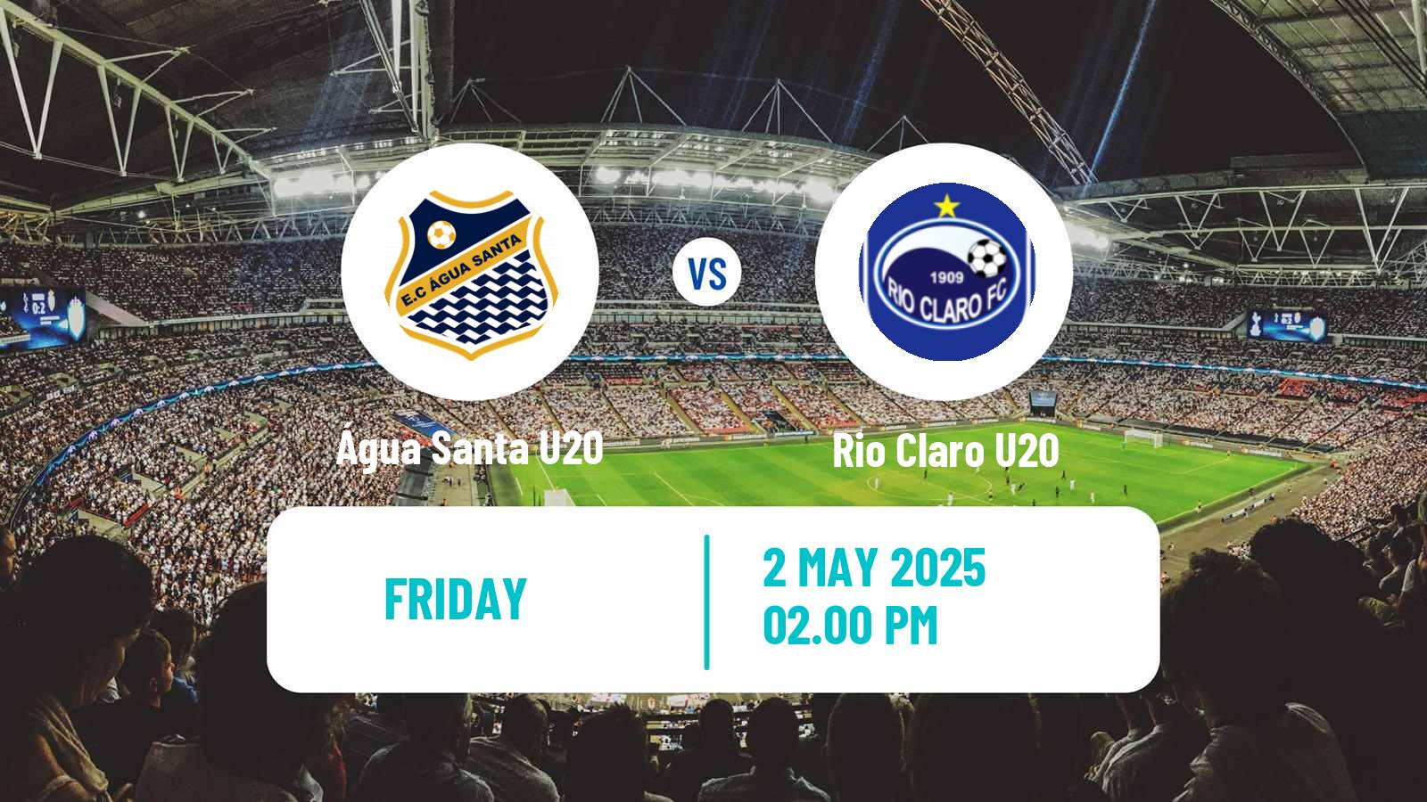 Soccer Brazilian Paulista U20 Água Santa U20 - Rio Claro U20