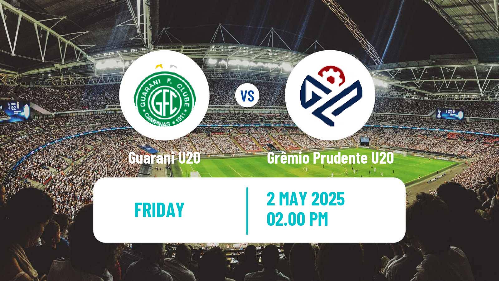 Soccer Brazilian Paulista U20 Guarani U20 - Grêmio Prudente U20