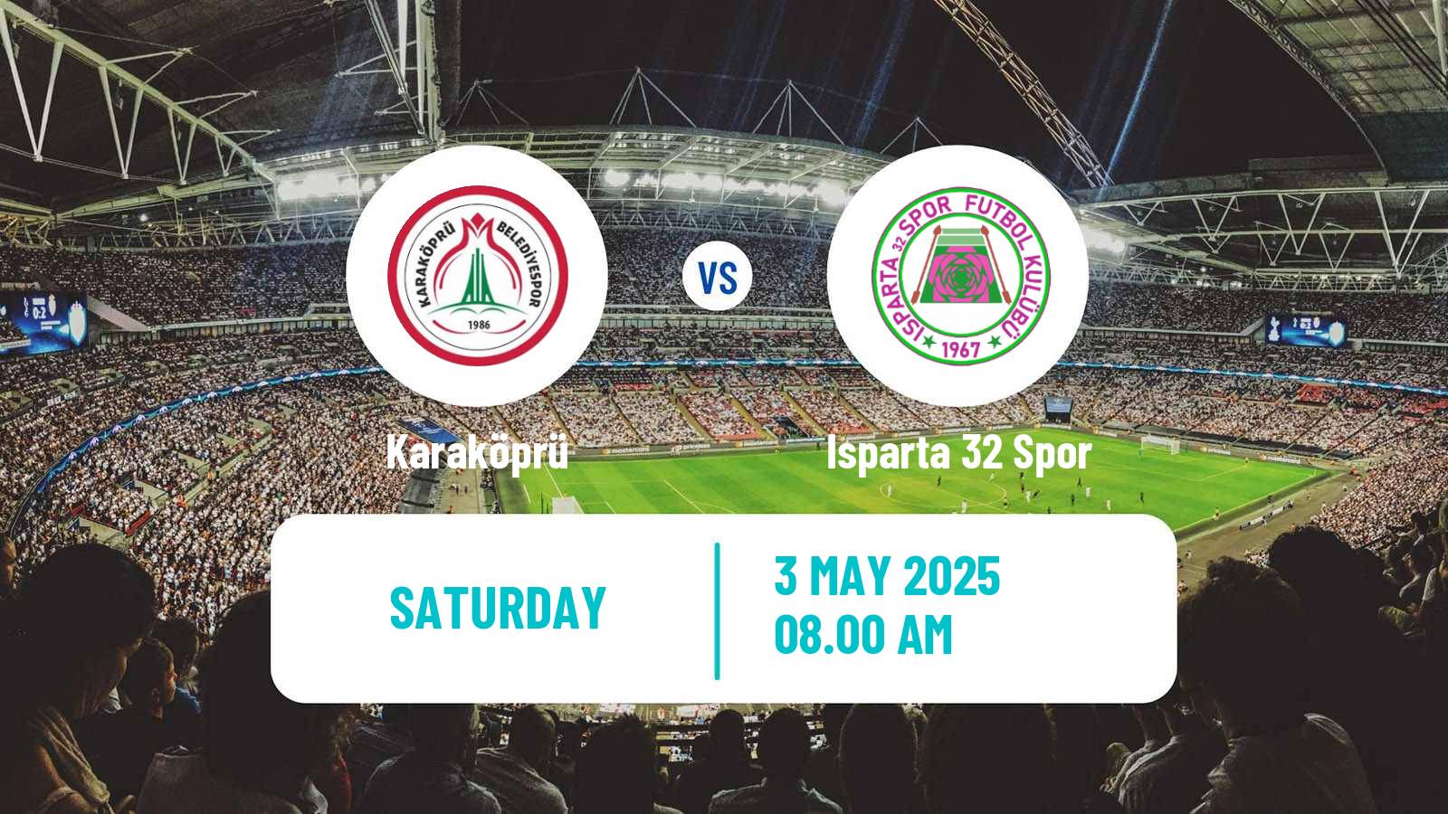 Soccer Turkish Second League White Group Karaköprü - Isparta 32 Spor