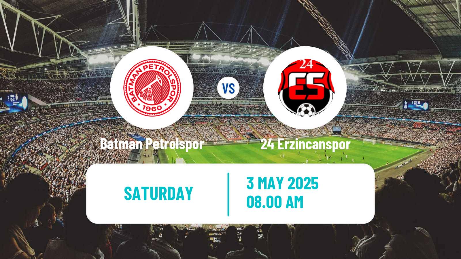 Soccer Turkish Second League White Group Batman Petrolspor - 24 Erzincanspor