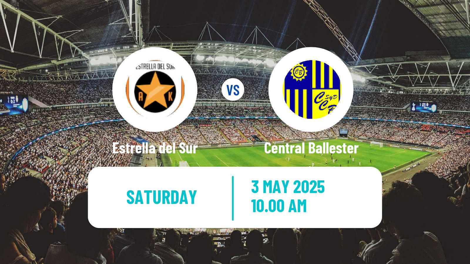 Soccer Argentinian Primera C Estrella del Sur - Central Ballester