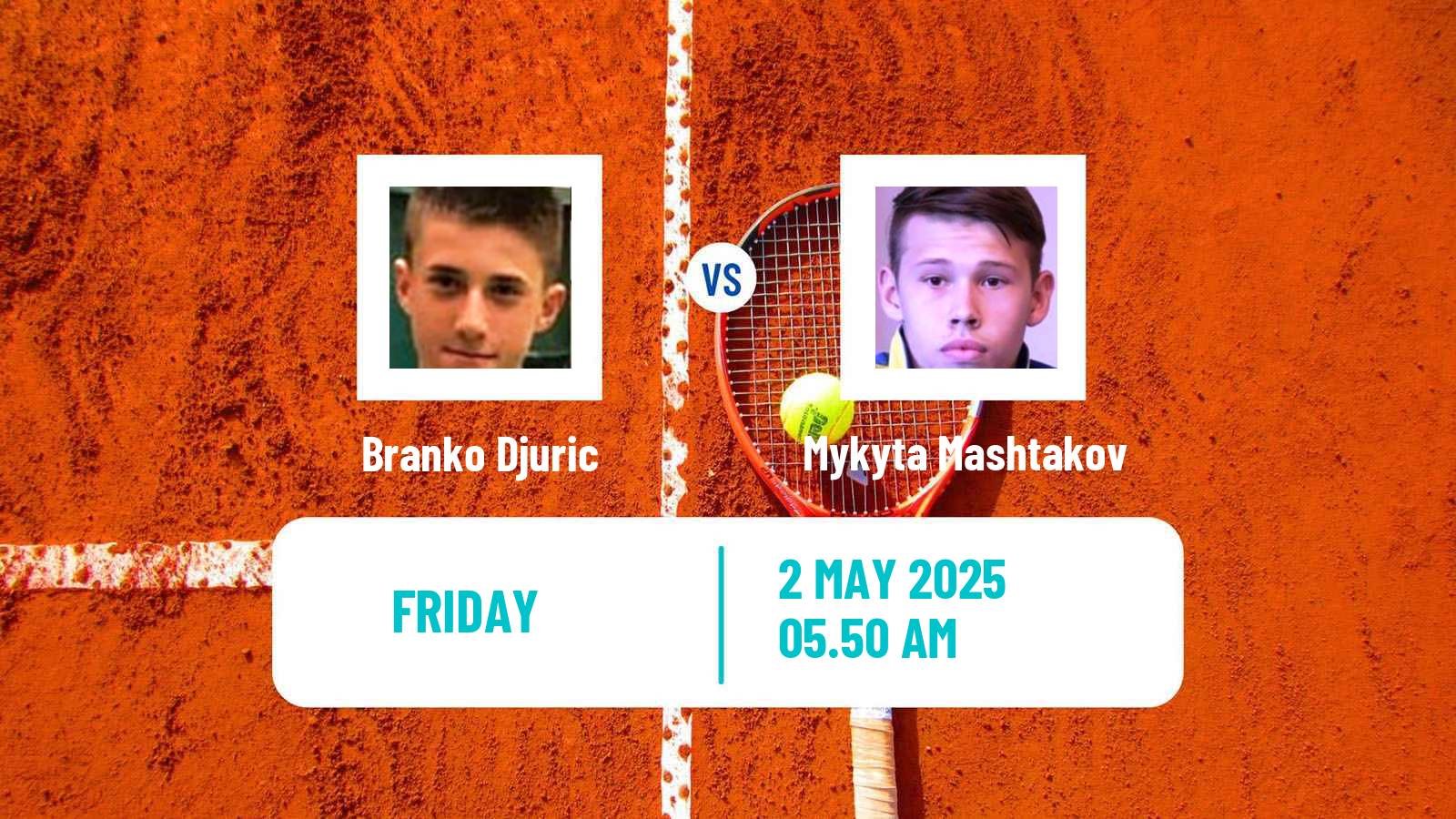Tennis ITF M15 Kursumlijska Banja 2 Men Branko Djuric - Mykyta Mashtakov