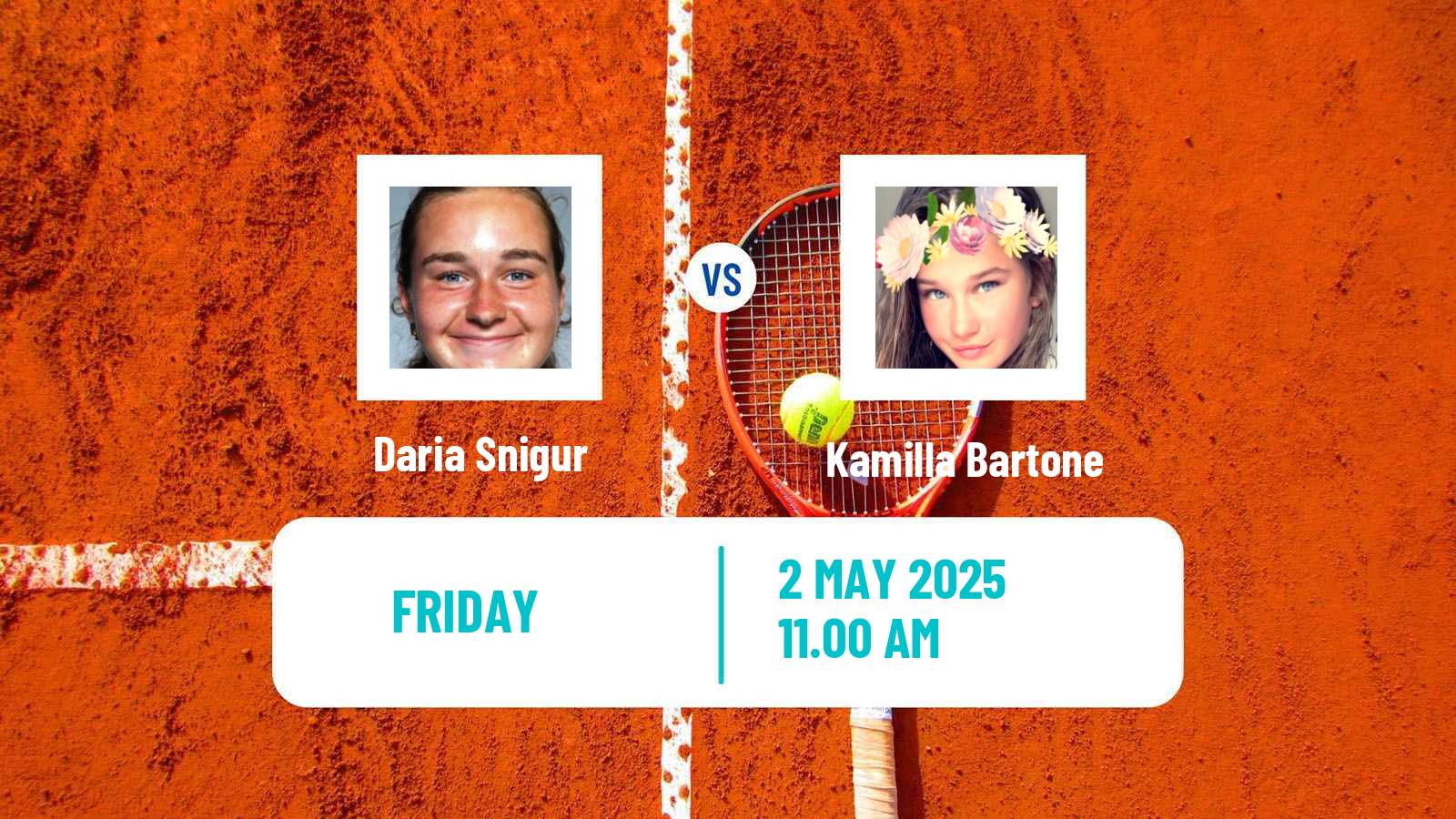 Tennis ITF W50 Yecla Women Daria Snigur - Kamilla Bartone