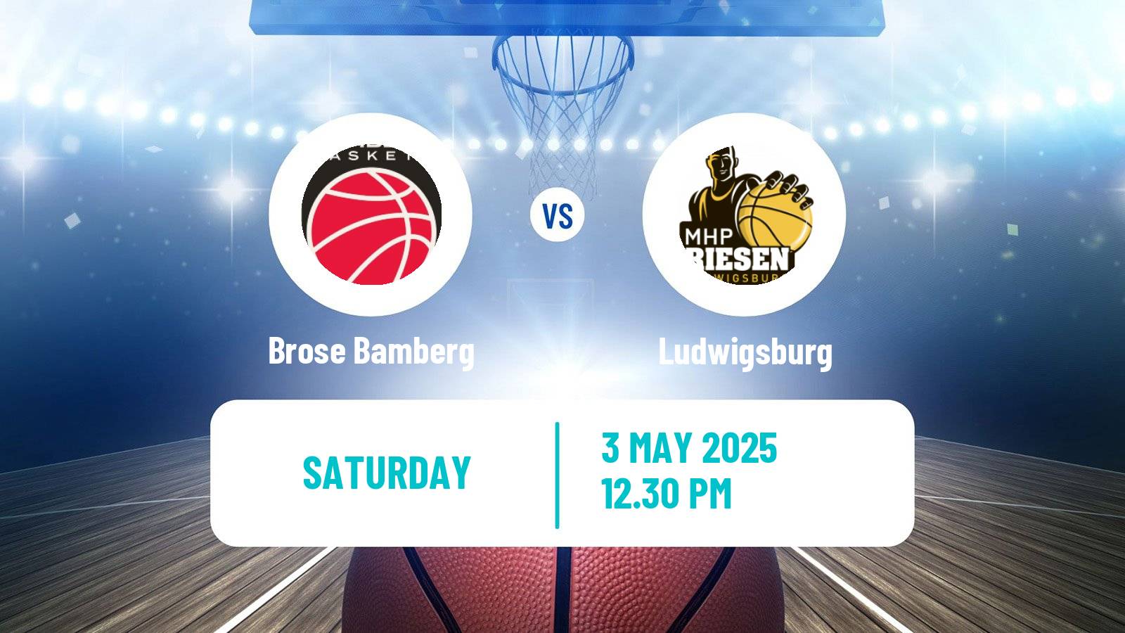Basketball German BBL Brose Bamberg - Ludwigsburg