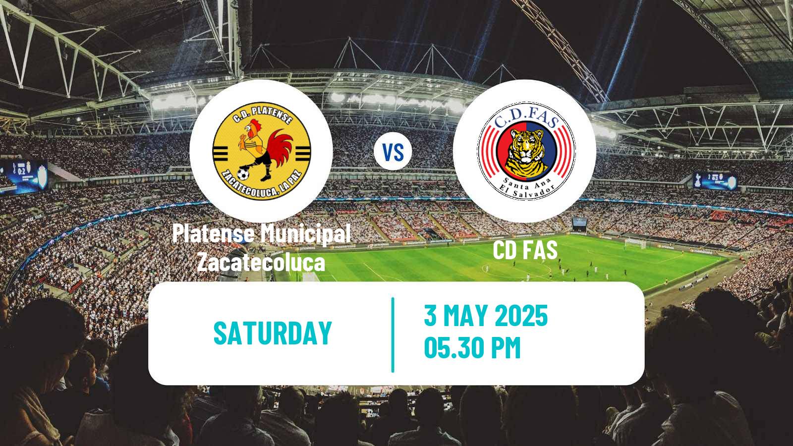 Soccer El Salvador Primera Division Platense Municipal Zacatecoluca - CD FAS