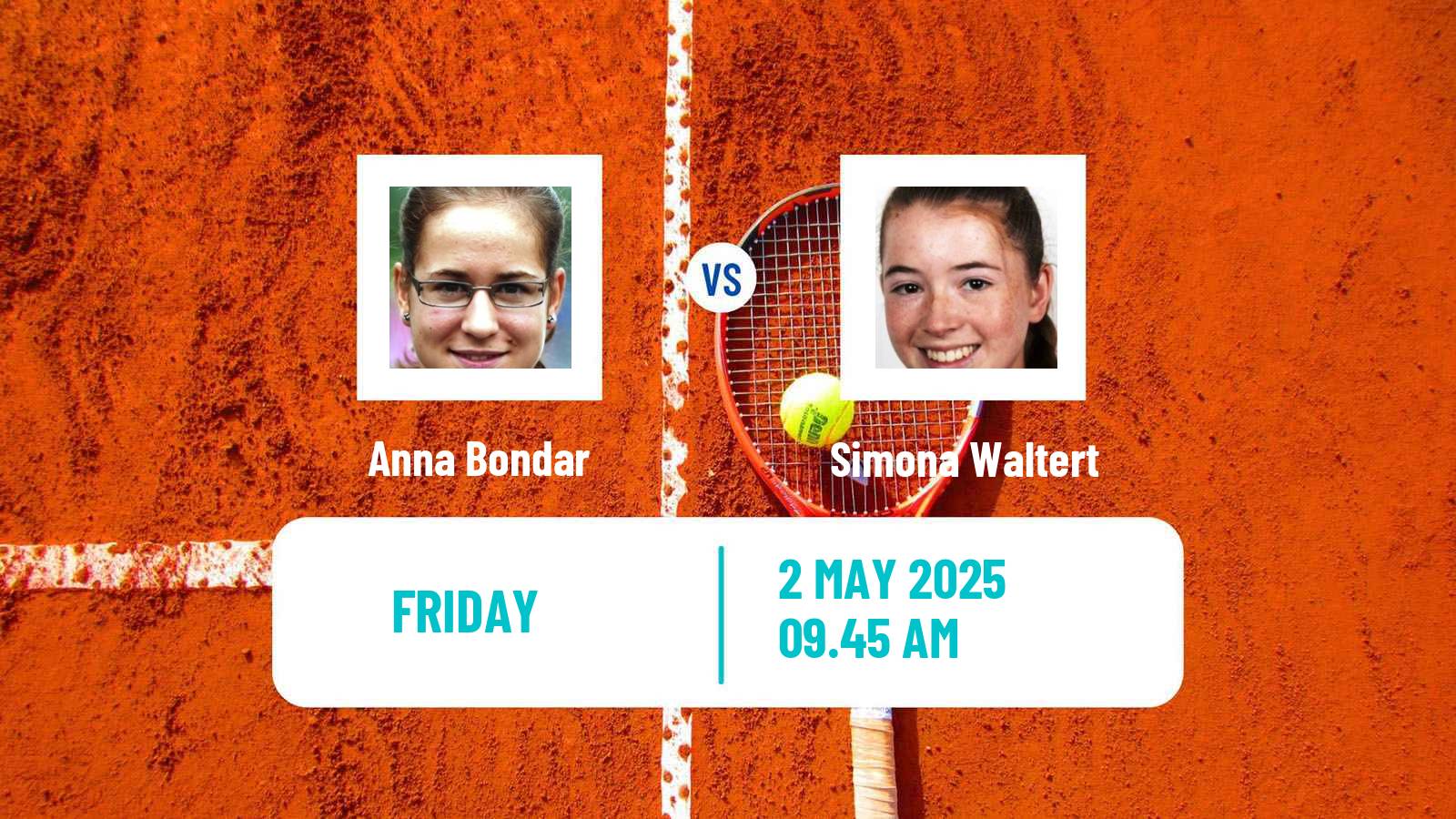 Tennis ITF W100 Wiesbaden Women Anna Bondar - Simona Waltert