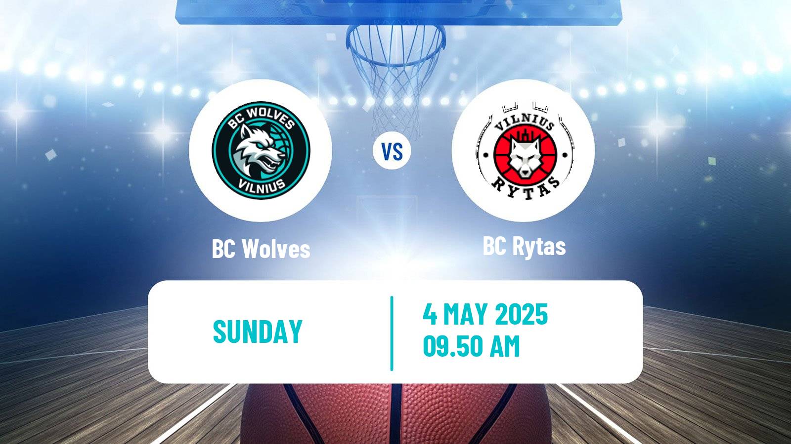 Basketball Lietuvos Krepsinio Lyga BC Wolves - Rytas