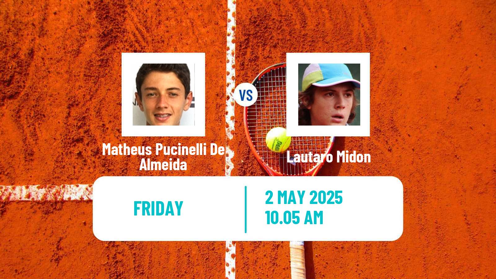 Tennis Porto Alegre Challenger Men Matheus Pucinelli De Almeida - Lautaro Midon