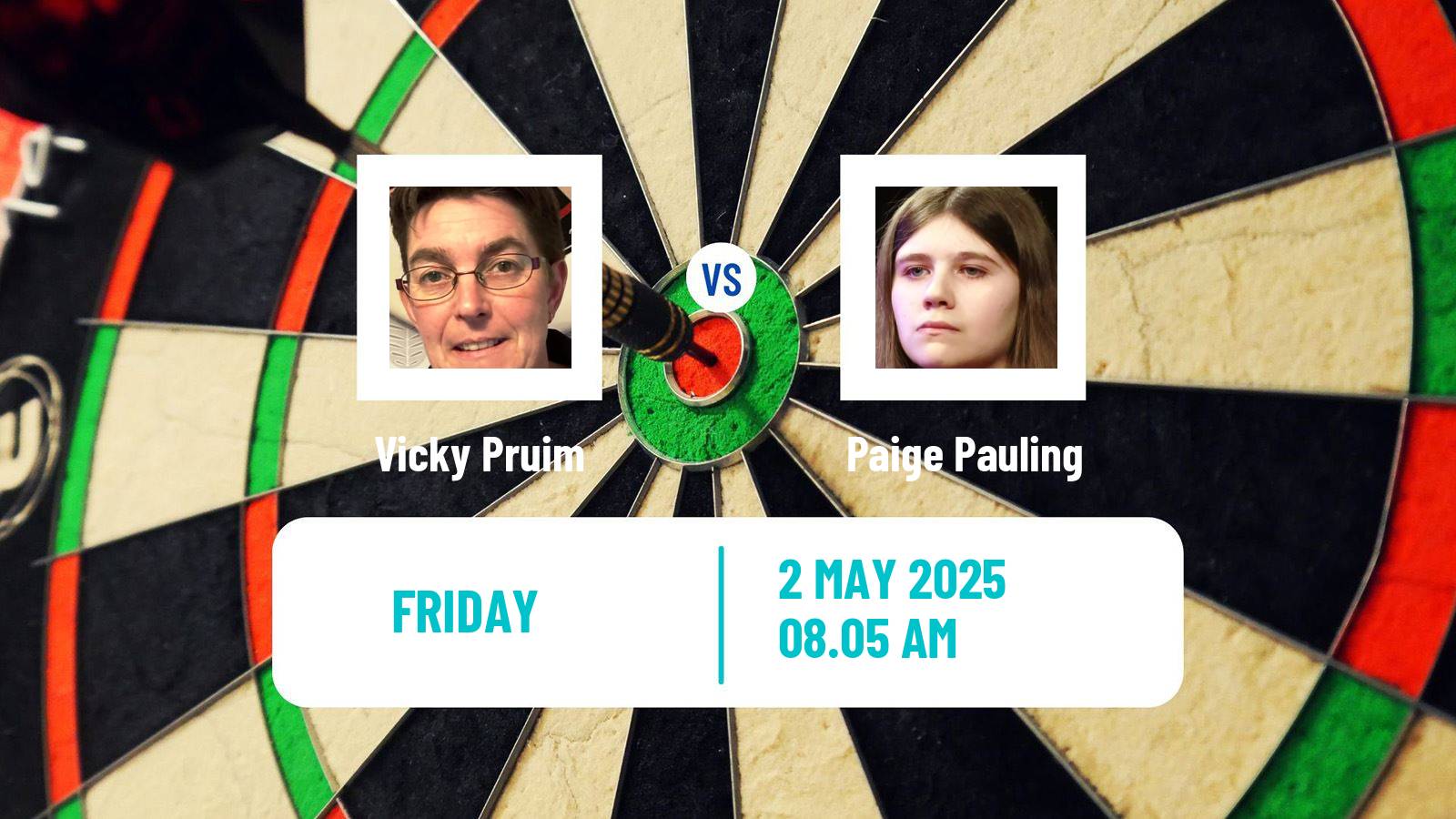 Darts Modus Super Series Vicky Pruim - Paige Pauling
