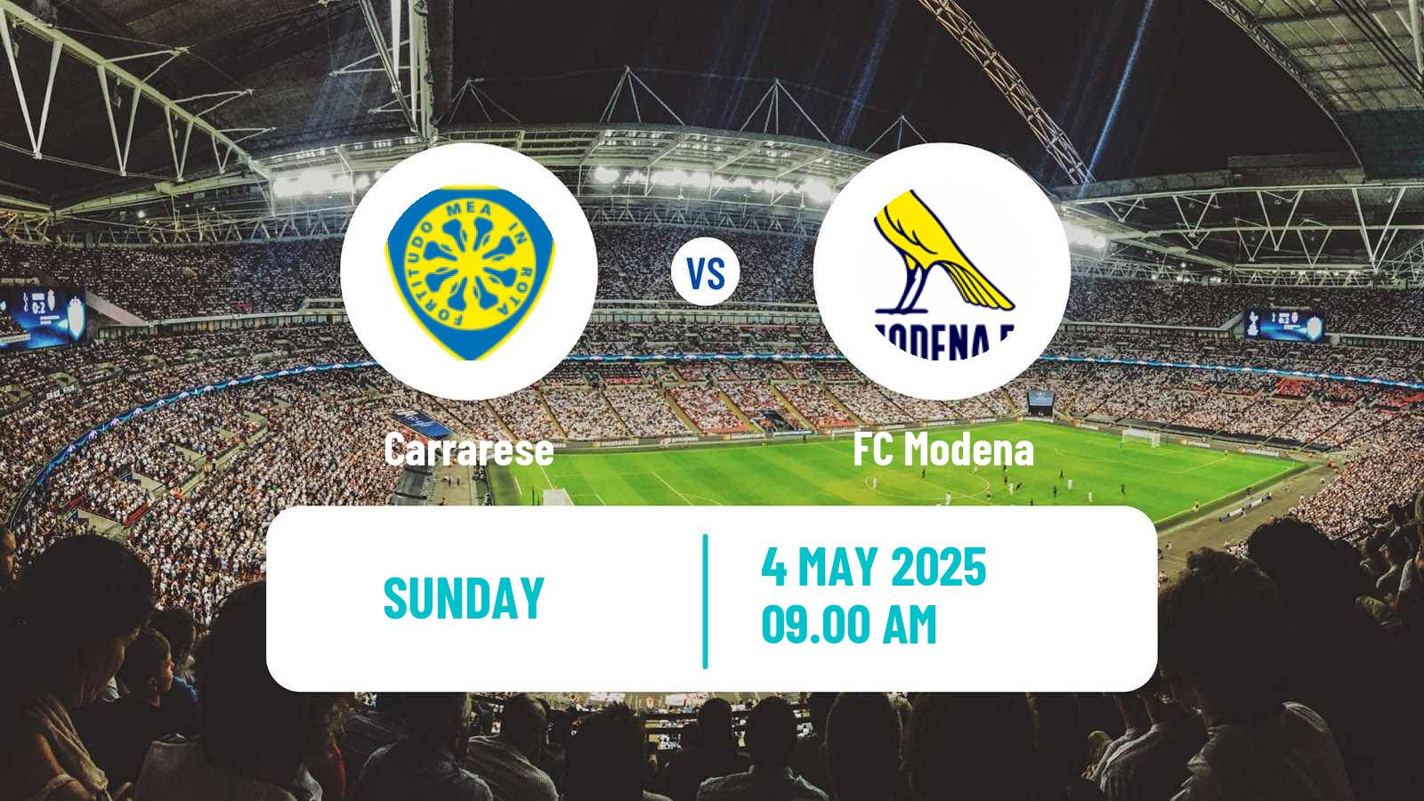 Soccer Italian Serie B Carrarese - Modena