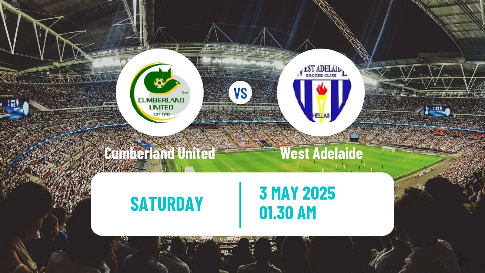 Soccer Australian SA State League Cumberland United - West Adelaide