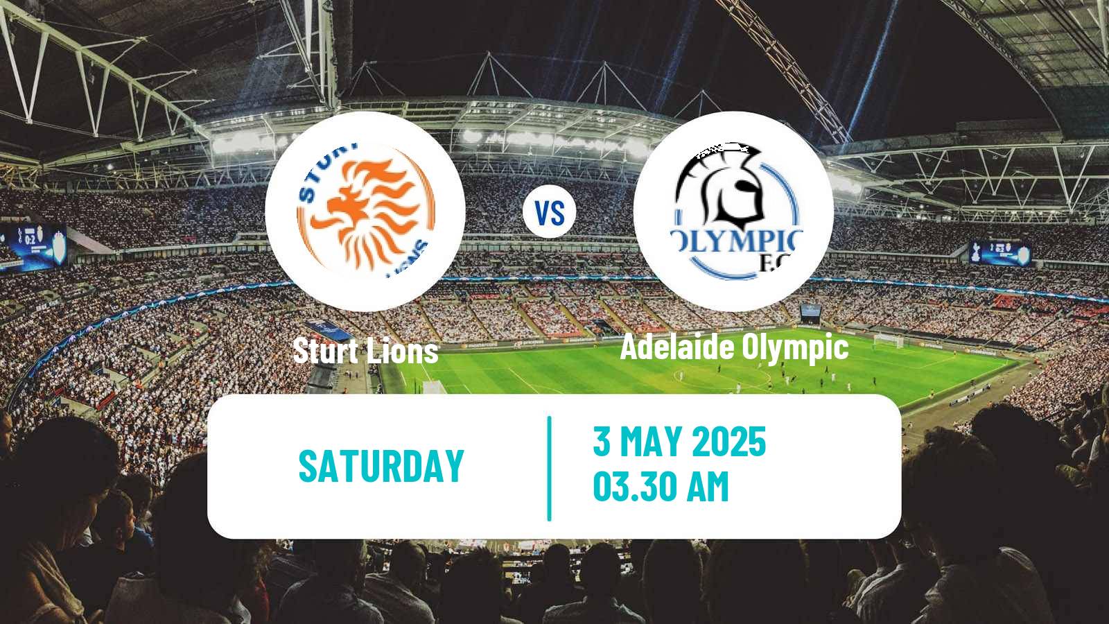 Soccer Australian SA State League Sturt Lions - Adelaide Olympic