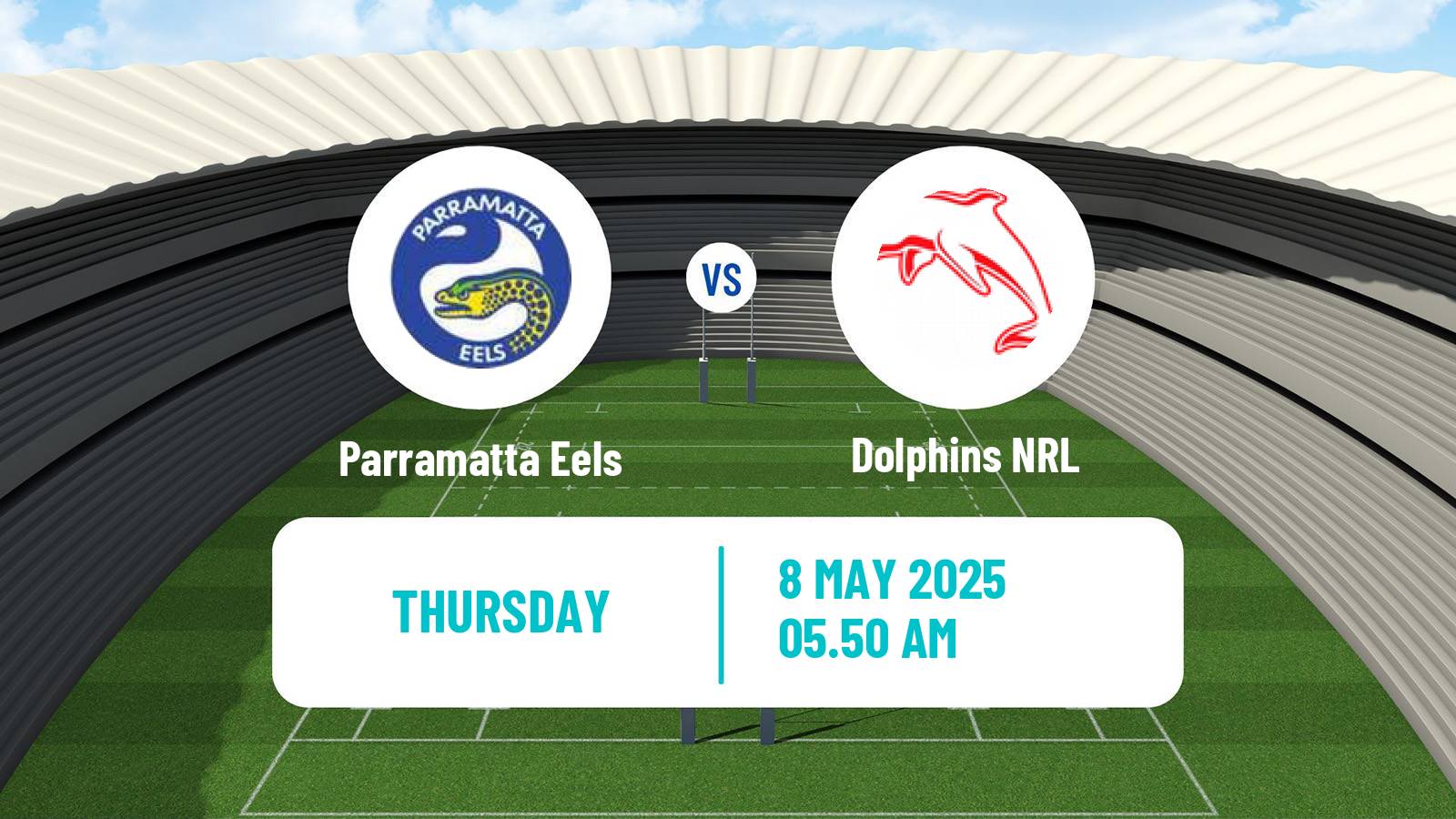 Rugby league Australian NRL Parramatta Eels - Dolphins