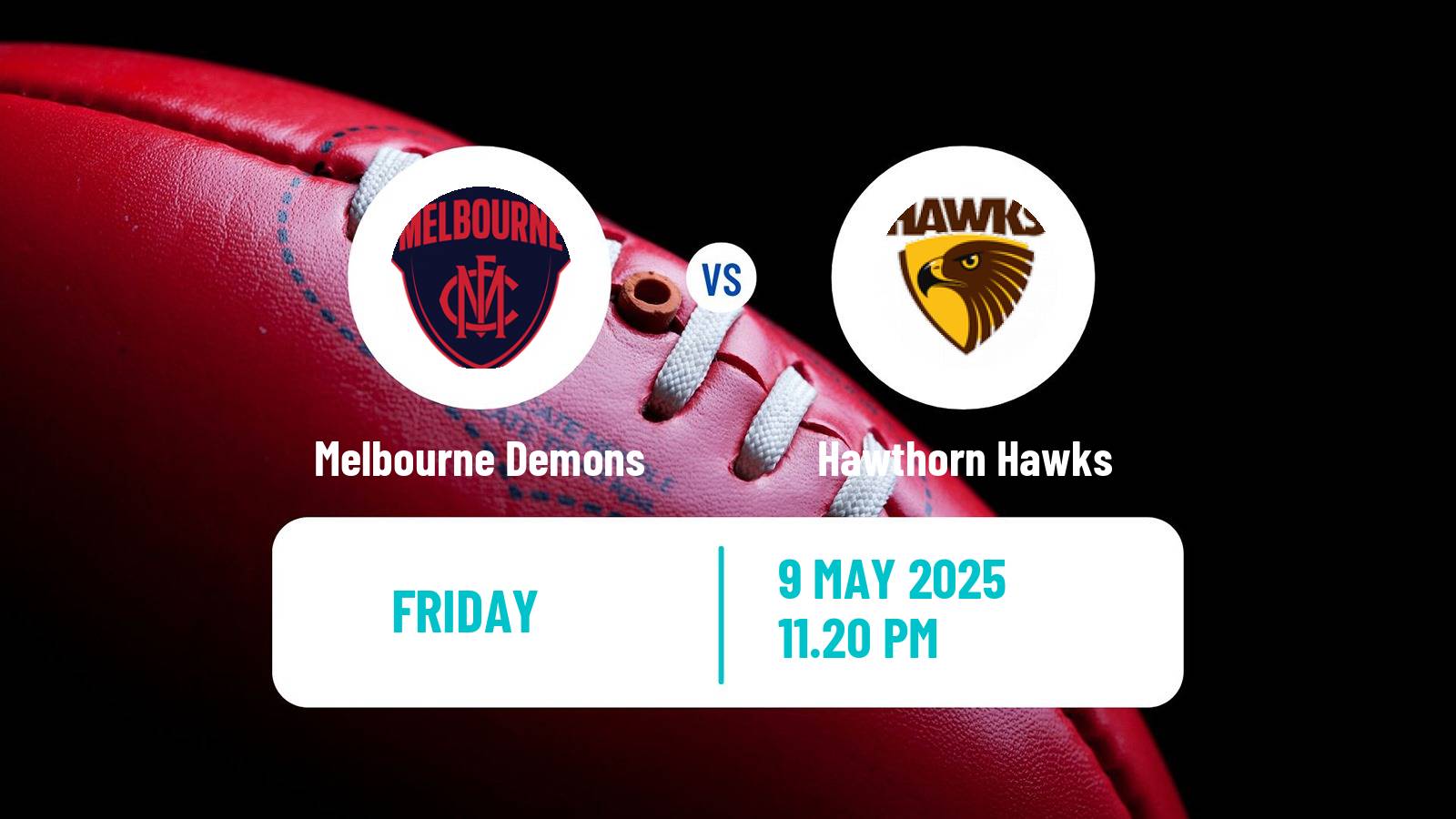 Aussie rules AFL Melbourne Demons - Hawthorn Hawks