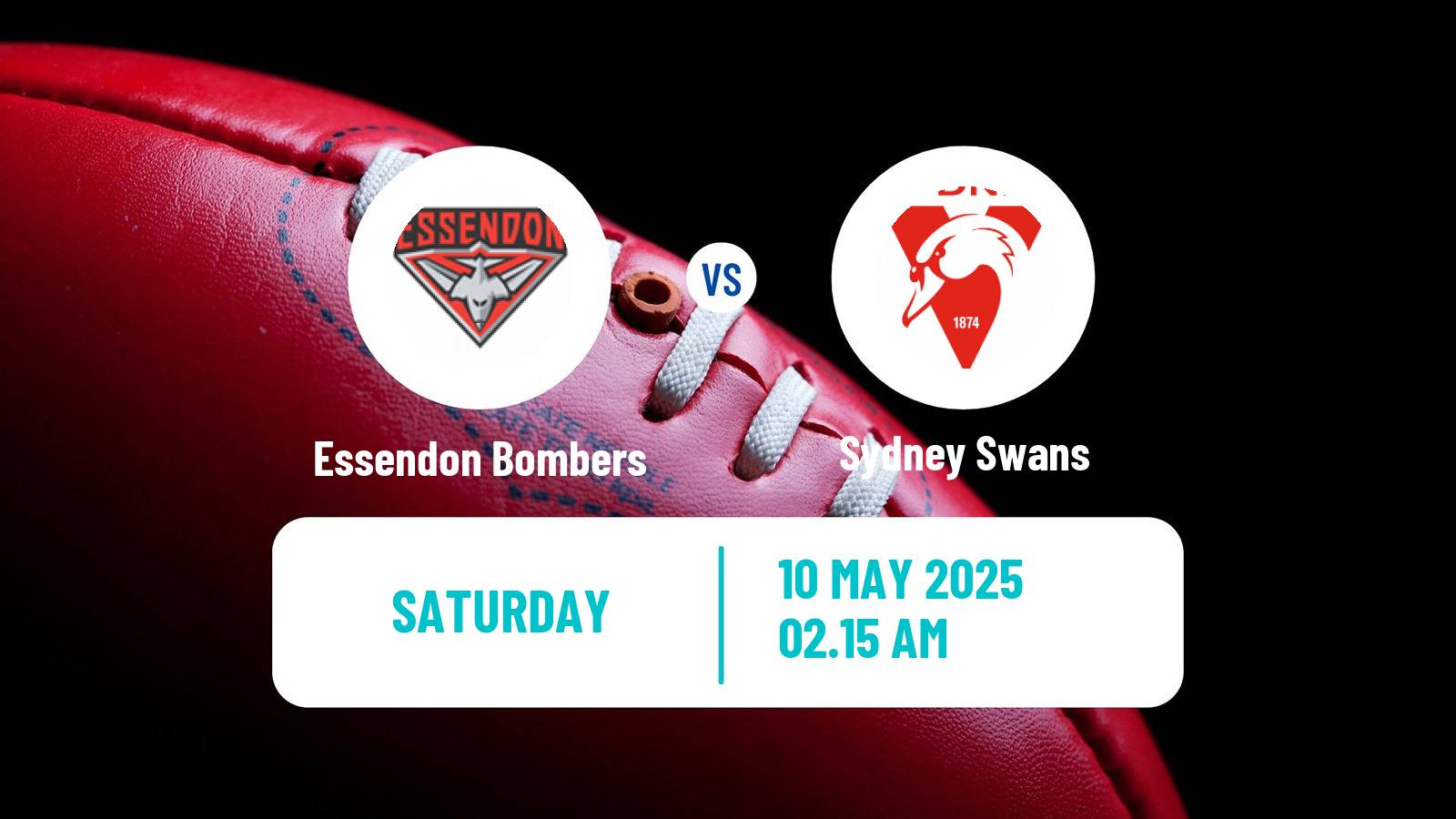 Aussie rules AFL Essendon Bombers - Sydney Swans