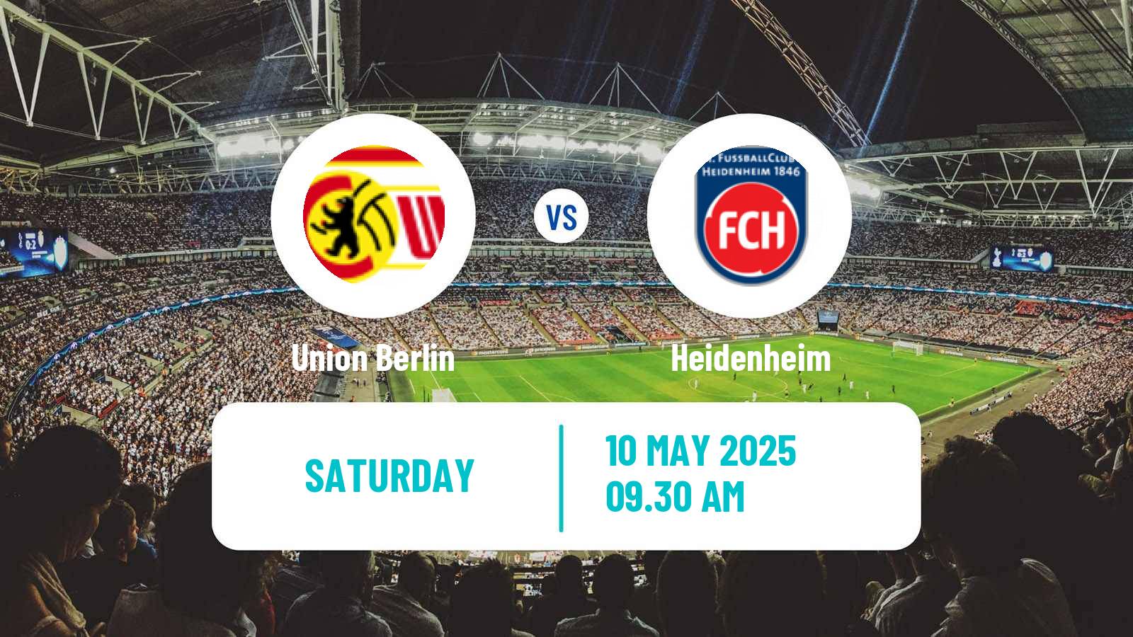 Soccer German Bundesliga Union Berlin - Heidenheim