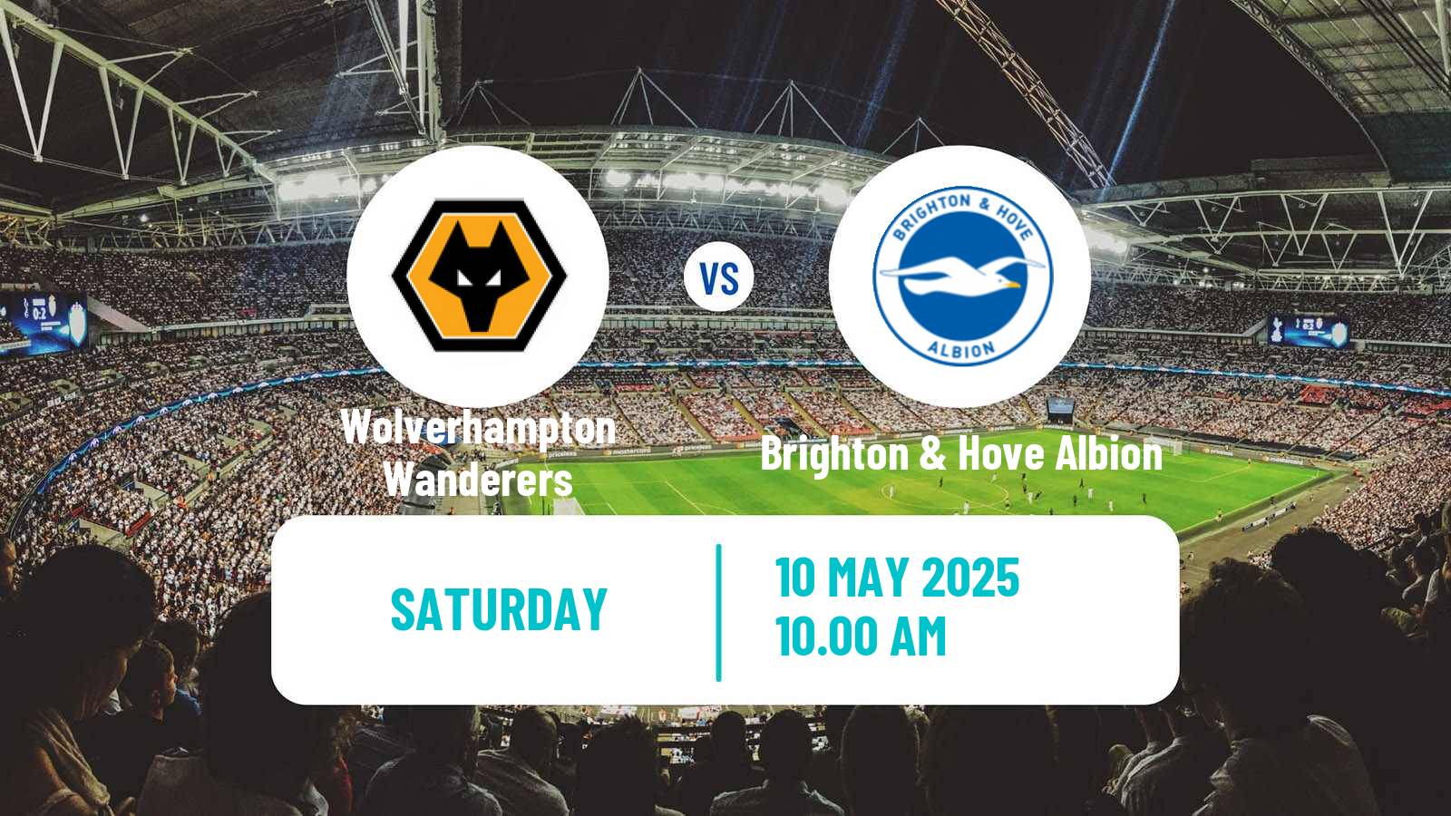 Soccer English Premier League Wolverhampton Wanderers - Brighton & Hove Albion