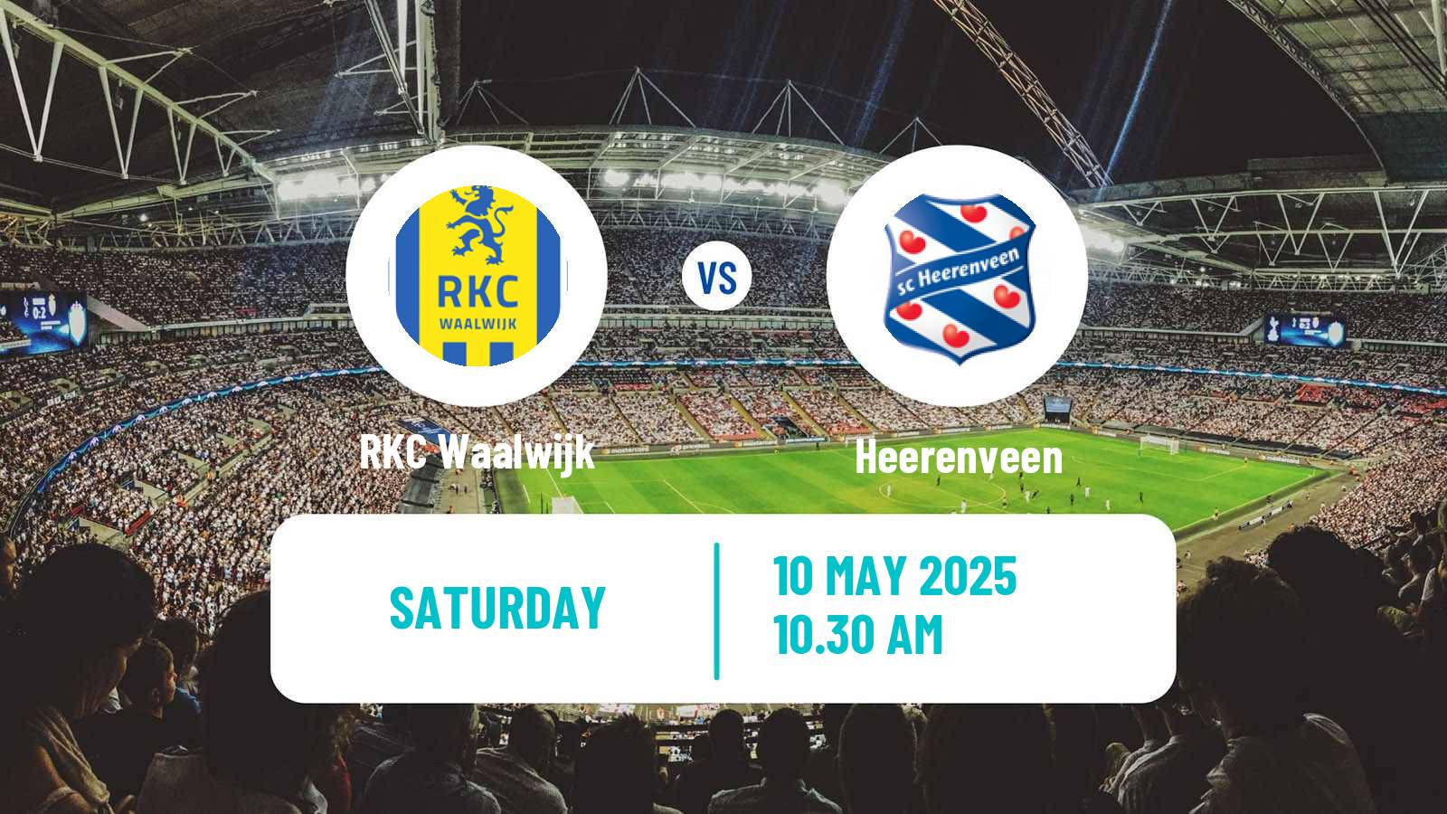 Soccer Dutch Eredivisie Waalwijk - Heerenveen
