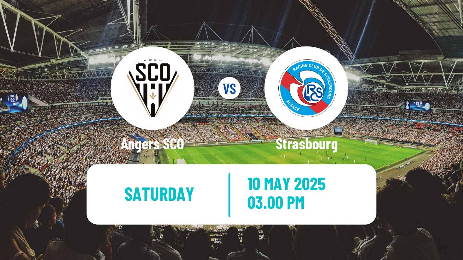 Soccer French Ligue 1 Angers - Strasbourg