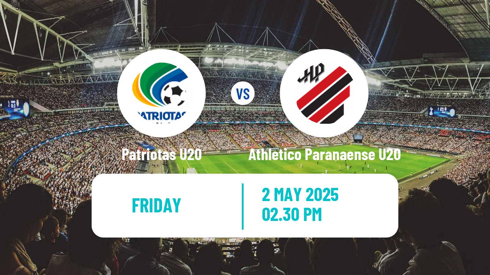 Soccer Brazilian Paranaense U20 Patriotas U20 - Athletico Paranaense U20