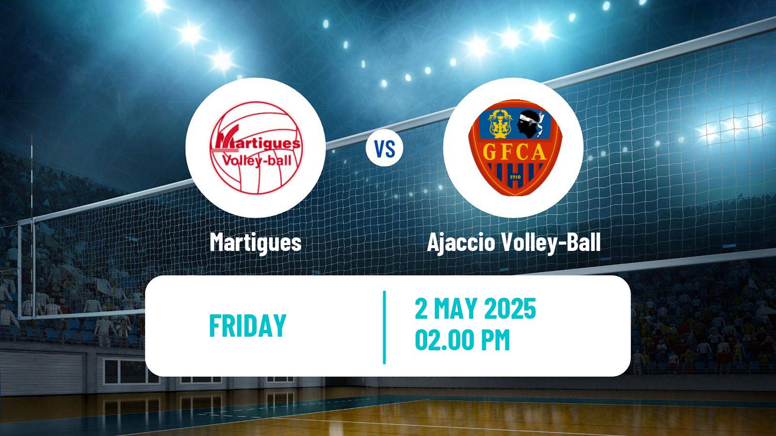 Volleyball French Ligue B Volleyball Martigues - Ajaccio Volley-Ball