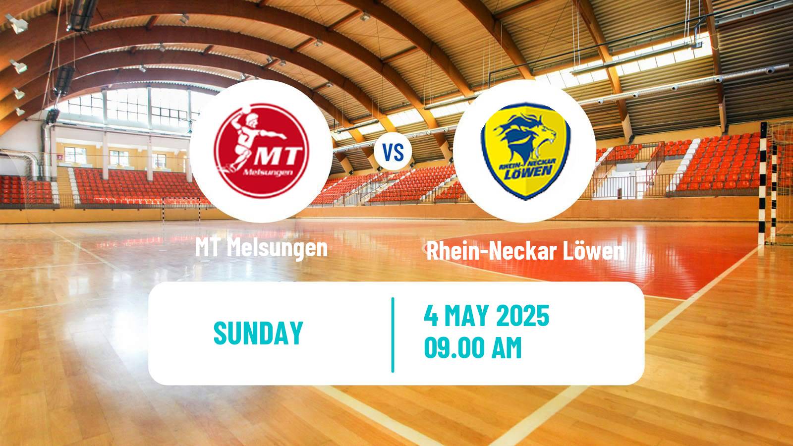 Handball German Bundesliga Handball MT Melsungen - Rhein-Neckar Löwen