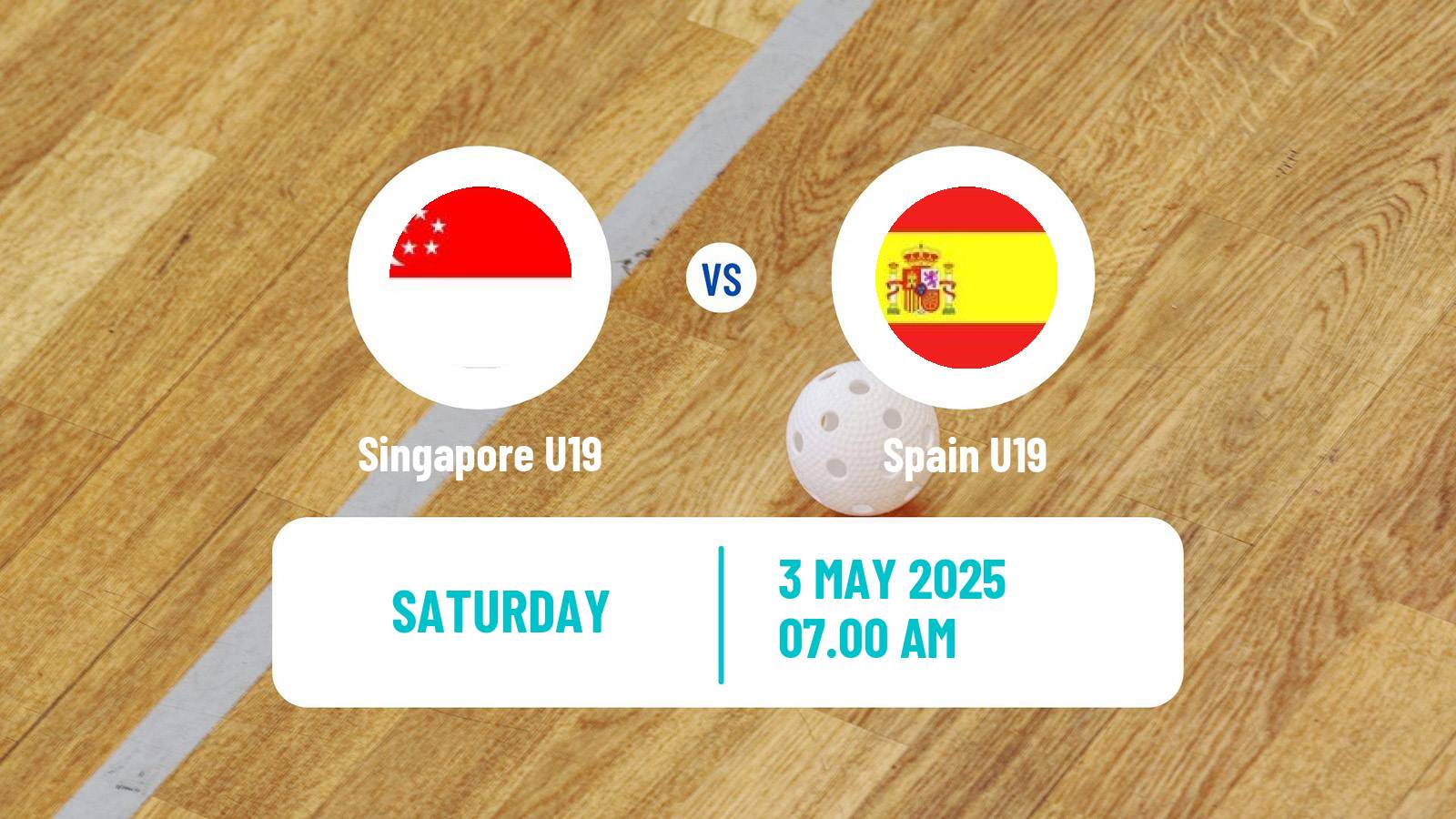 Floorball World Championship Floorball U19 Spain U19 - Singapore U19