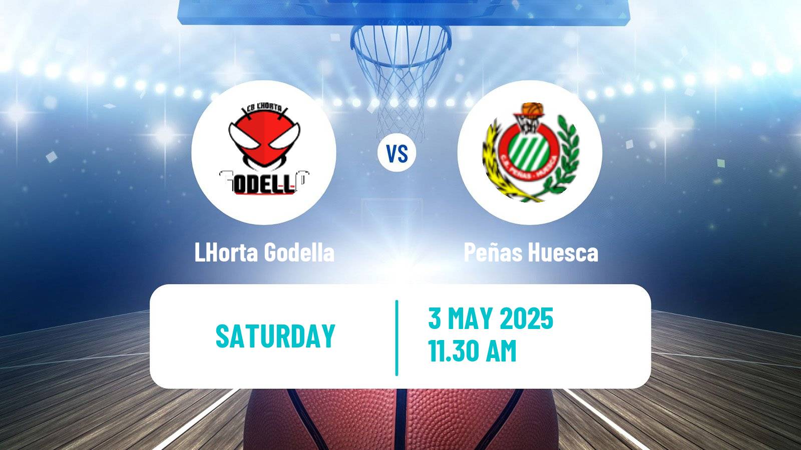 Basketball Spanish LEB Plata LHorta Godella - Peñas Huesca
