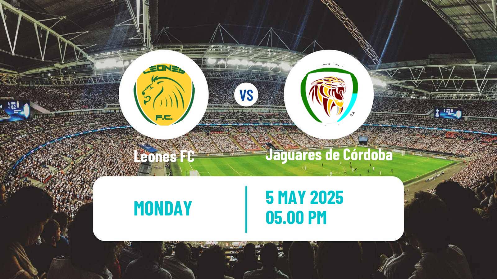 Soccer Colombian Primera B Leones - Jaguares de Córdoba