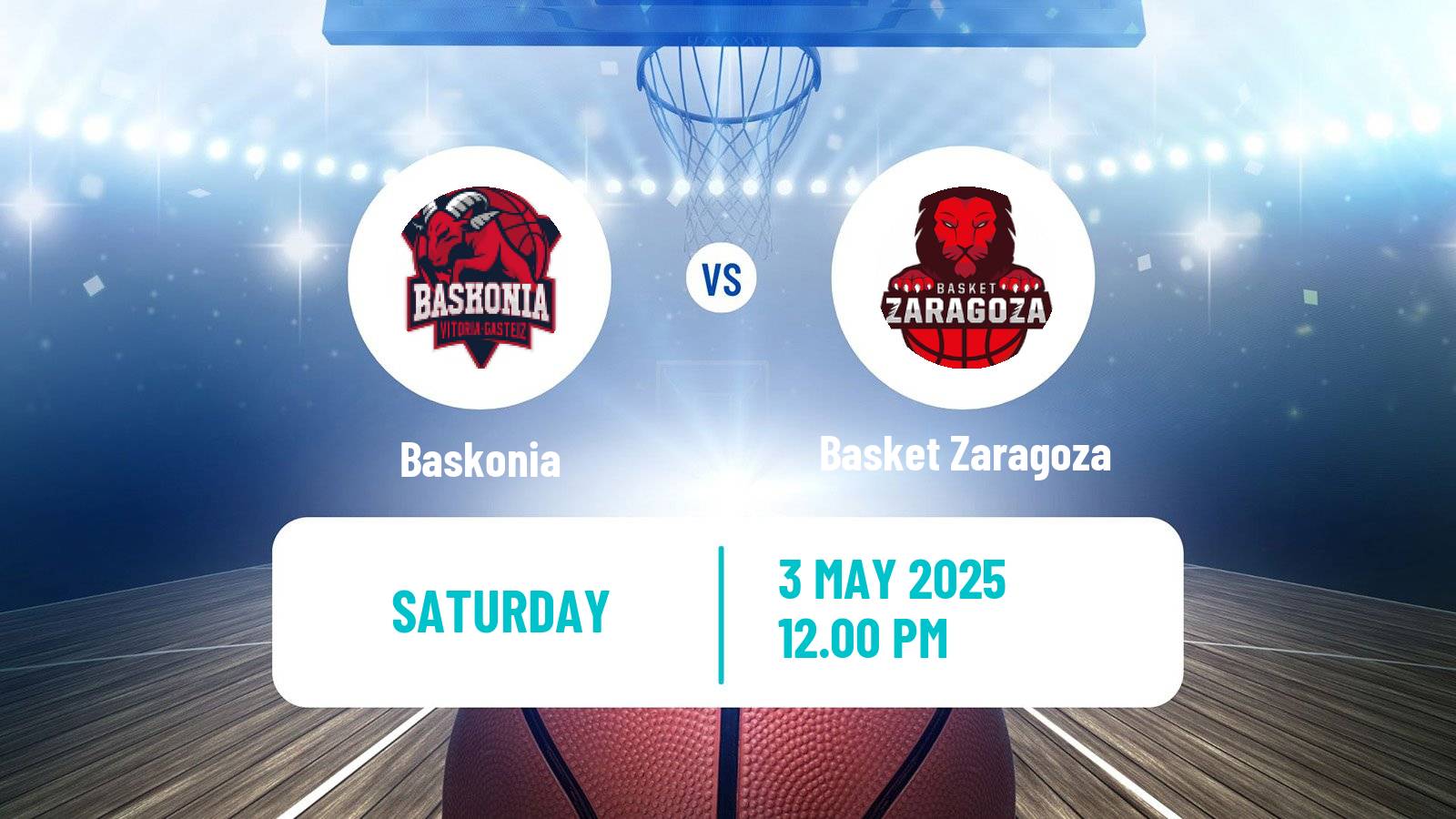 Basketball Spanish ACB League Baskonia - Basket Zaragoza