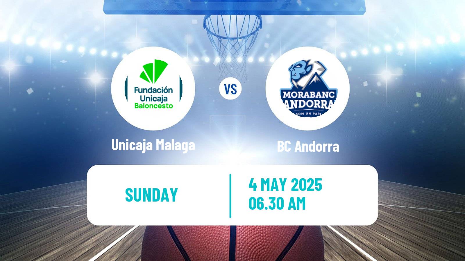 Basketball Spanish ACB League Unicaja Malaga - BC Andorra