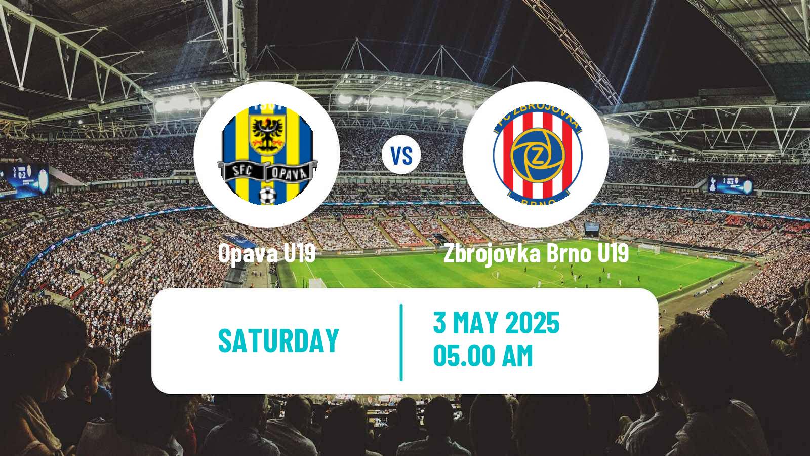 Soccer Czech U19 League Opava U19 - Zbrojovka Brno U19