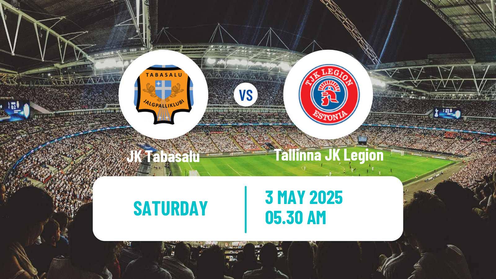 Soccer Estonian Esiliiga B Tabasalu - Tallinna JK Legion