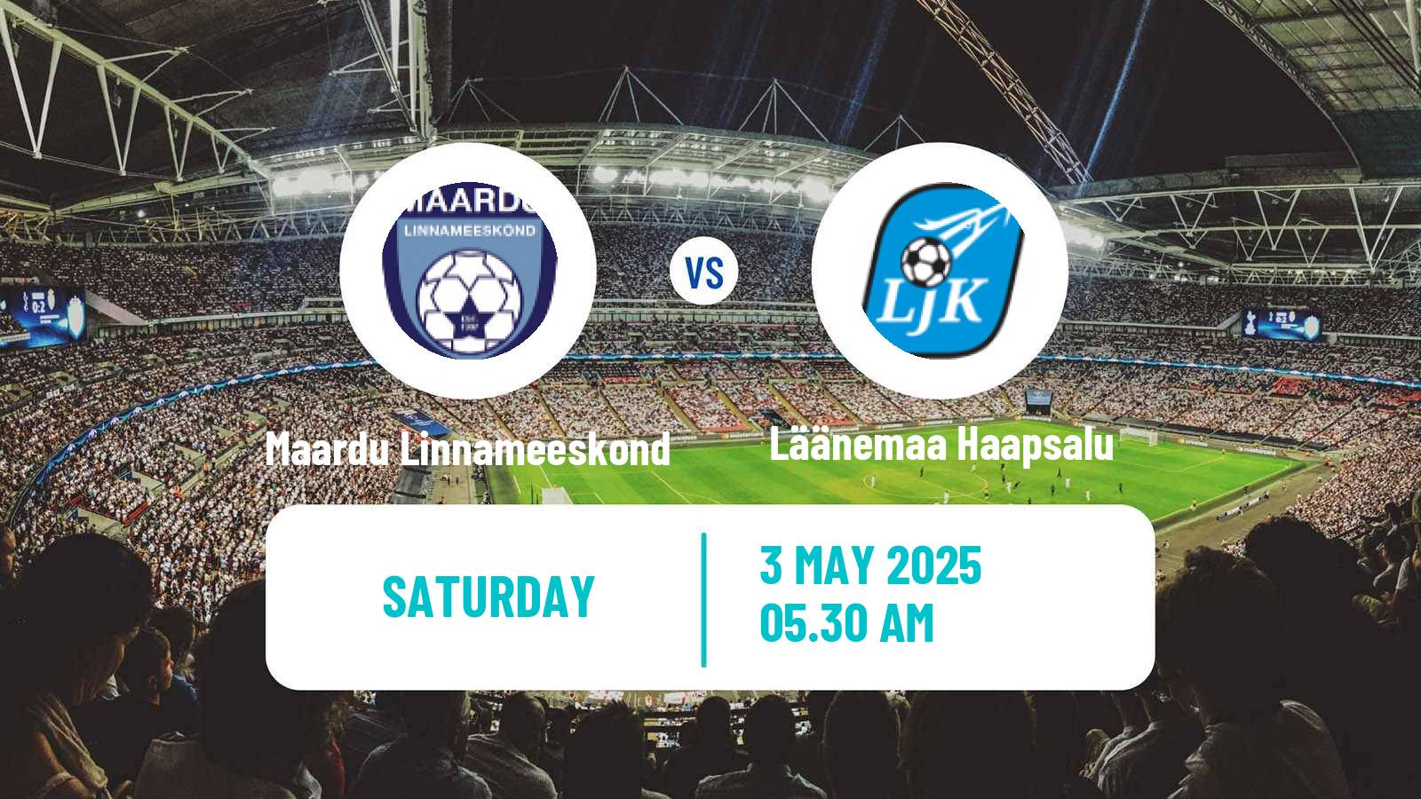 Soccer Estonian Esiliiga B Maardu Linnameeskond - Läänemaa Haapsalu