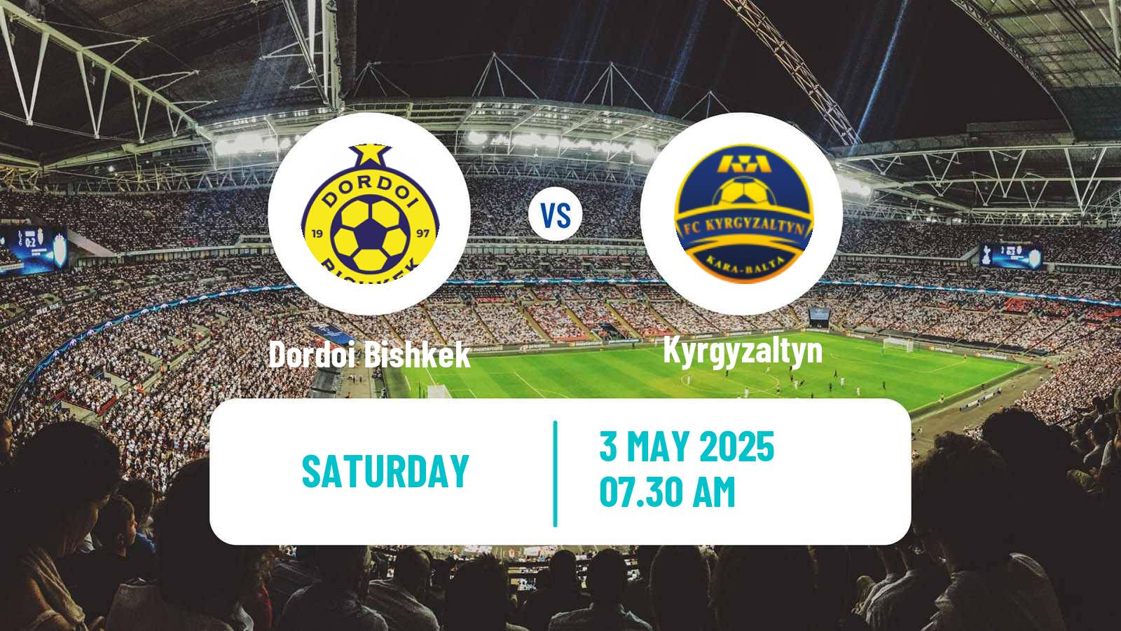 Soccer Kyrgyzstan Premier Liga Dordoi Bishkek - Kyrgyzaltyn