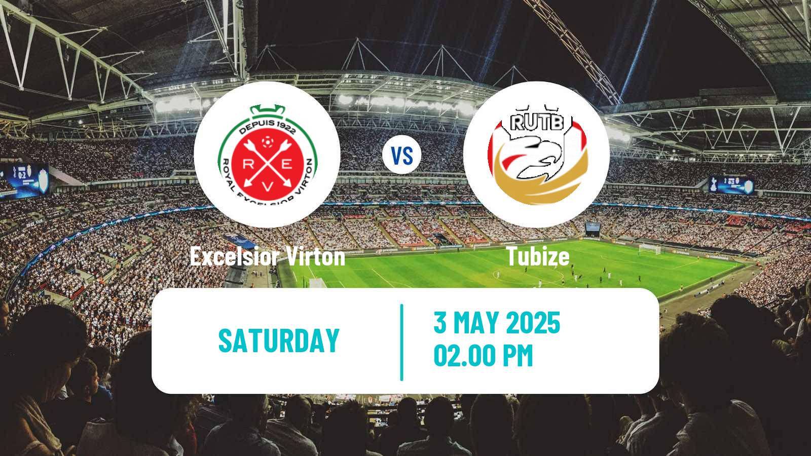 Soccer Belgian National Division 1 ACFF Excelsior Virton - Tubize