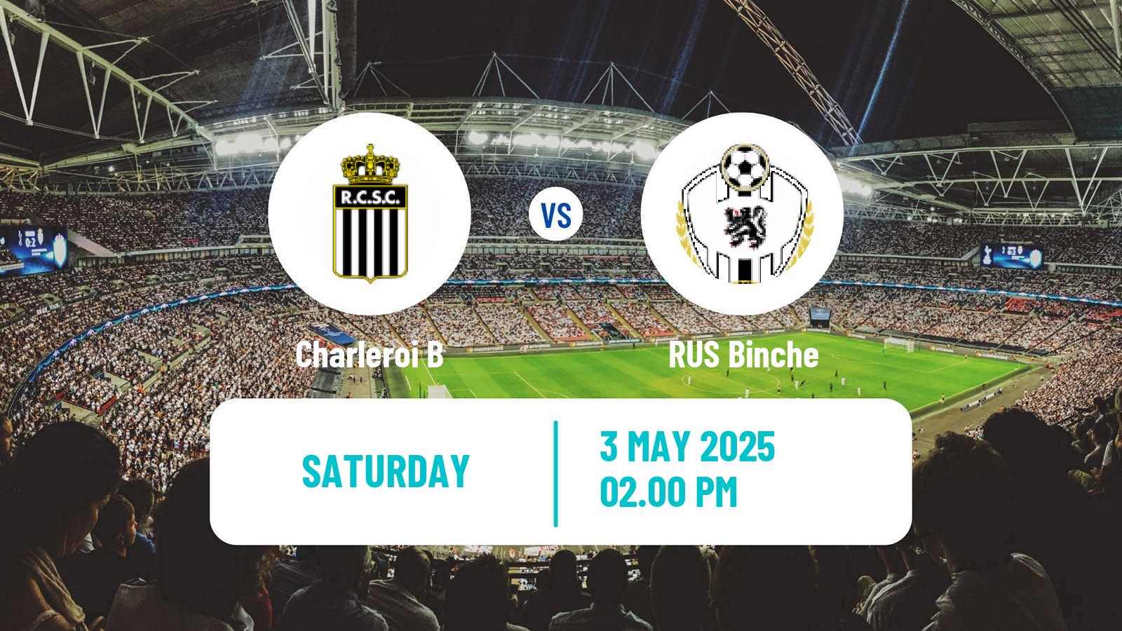 Soccer Belgian National Division 1 ACFF Charleroi B - Binche