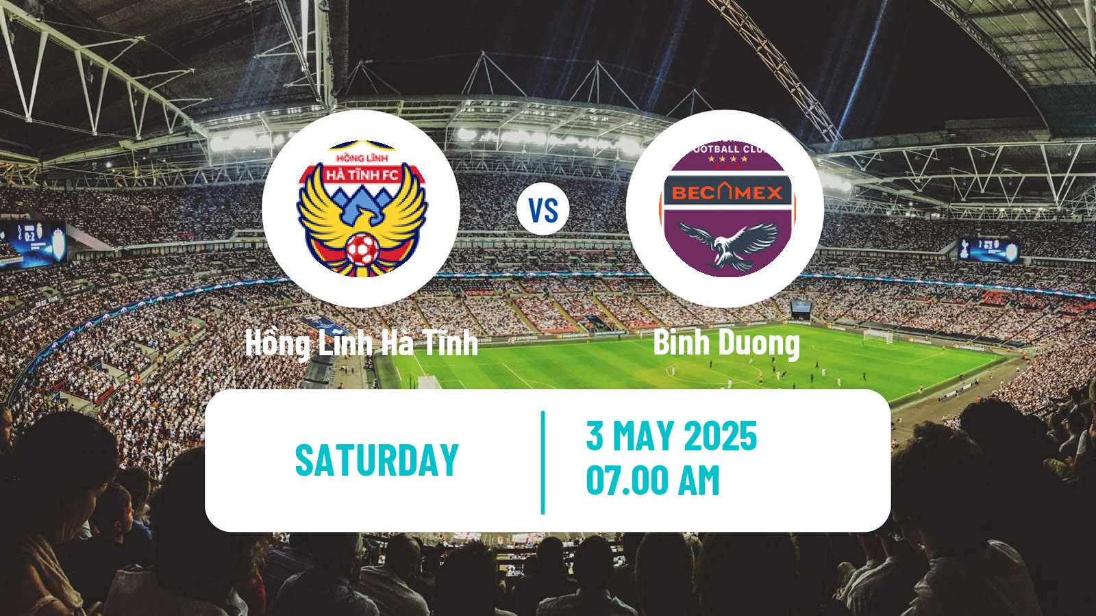 Soccer Vietnamese V League 1 Hồng Lĩnh Hà Tĩnh - Binh Duong