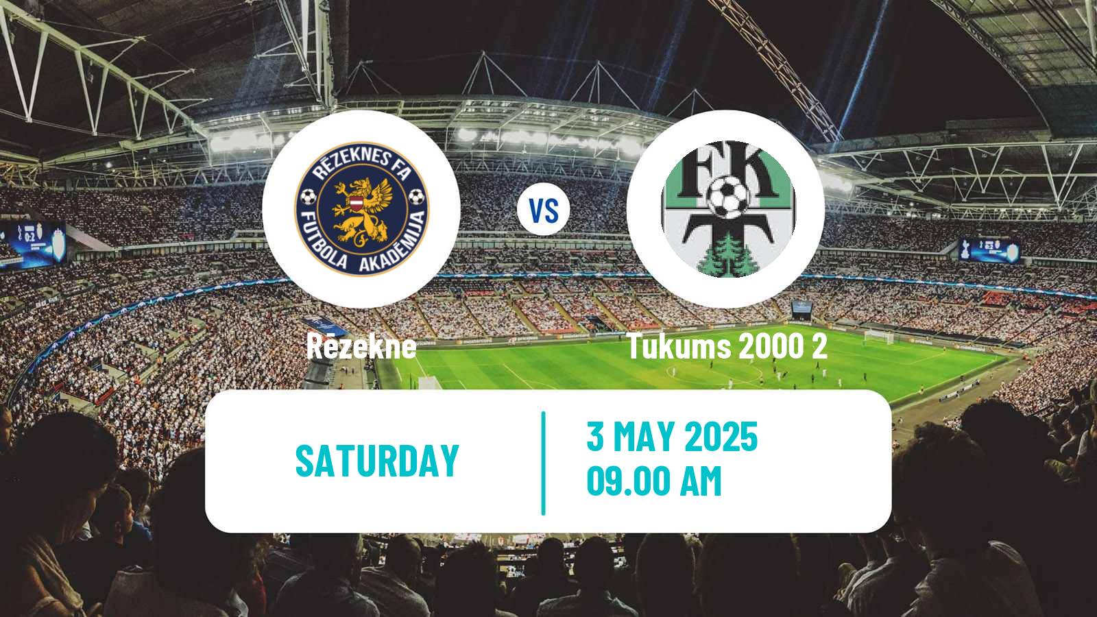 Soccer Latvian 1 Liga Rēzekne - Tukums 2000 2