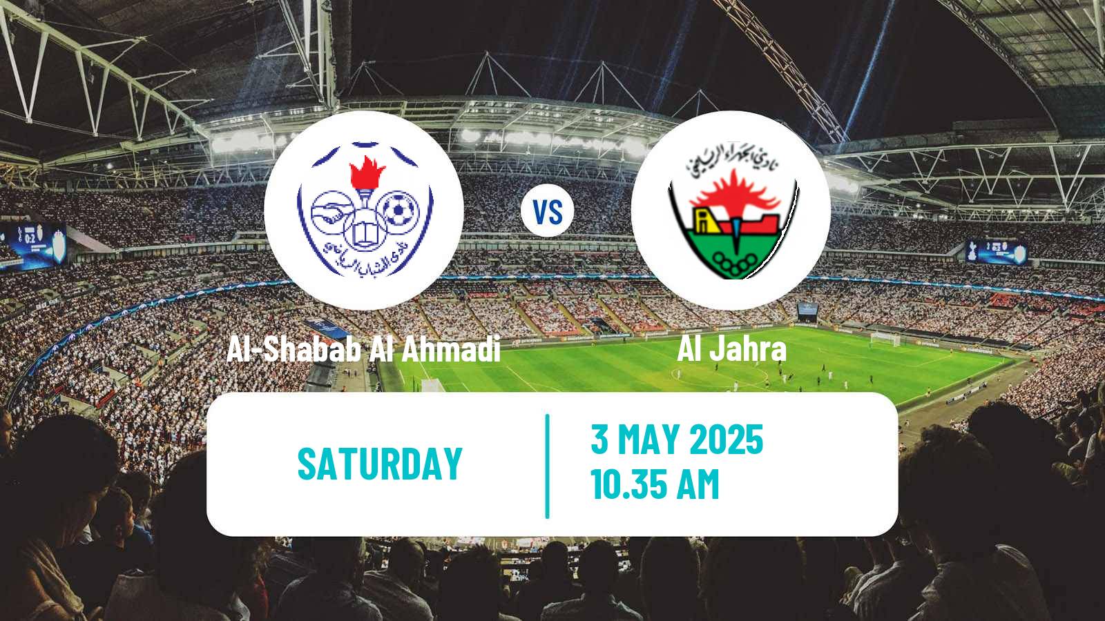 Soccer Kuwaiti Division 1 Al-Shabab Al Ahmadi - Al Jahra